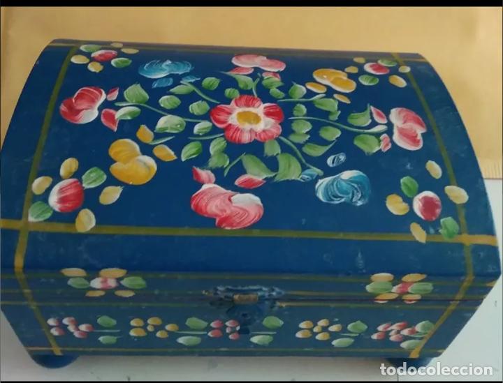 Coleccionismo: Caja madera pintada a mano - Foto 1