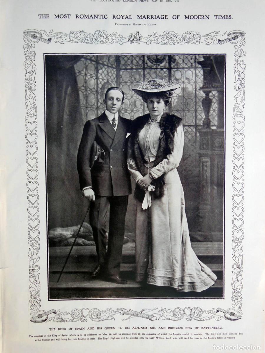 Colecionismo: Fotograf&iacute;a: The king of Spain and his queen to be: Alfonso XIII and princess Ena of Battenberg.1906.