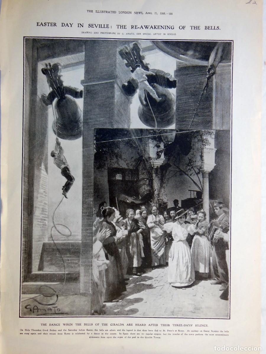 Colecionismo: Easter day in Seville: The re-awakening of the bells. The Illustrated London News, April 21, 1906.