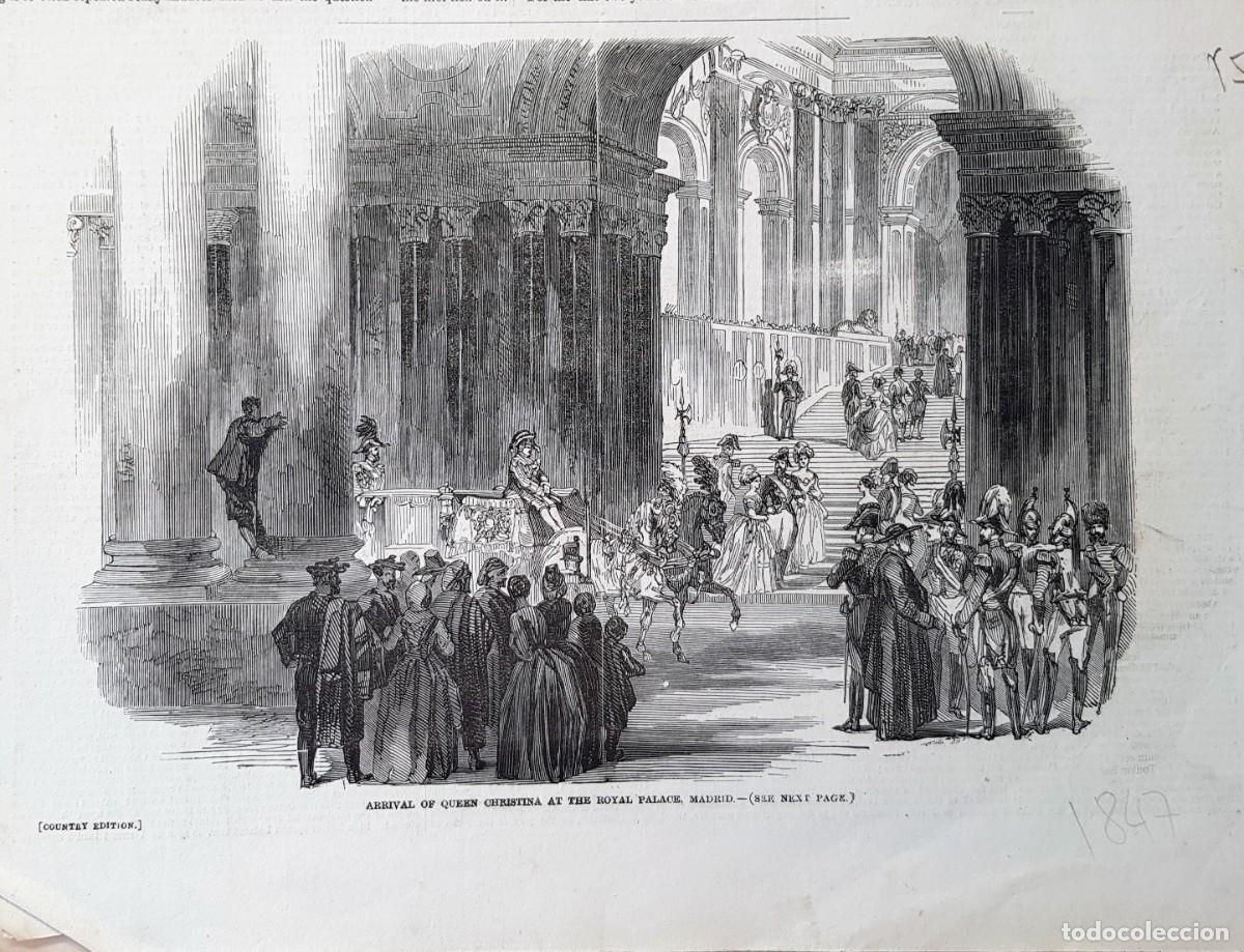 Colecionismo: Arrival of Queen Christina at the Royal Palace, Madrid. 1847.