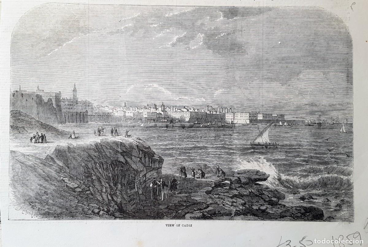 Coleccionismo: View of Cadiz. 1859. - Foto 1