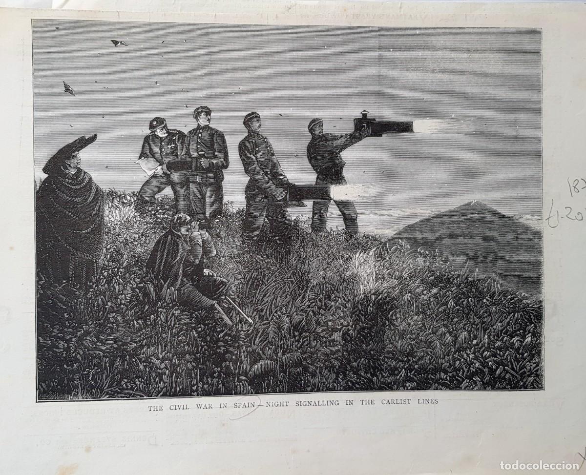 Coleccionismo: The Civil War in Spain- Night signalling in the carlist lines. 1875.