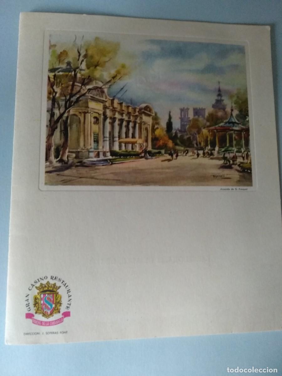 Coleccionismo: Menu Excma Diput. Provin. Barcelona-Gran Casino Restaurante-Palacio Ciudadela-1956