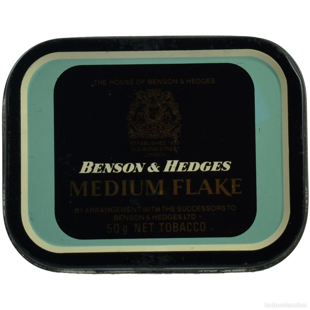 Coleccionismo: ANTIGUA CAJA TABACCO DE BENSON&HEDGES. MEDIUM FLAKE - Foto 2