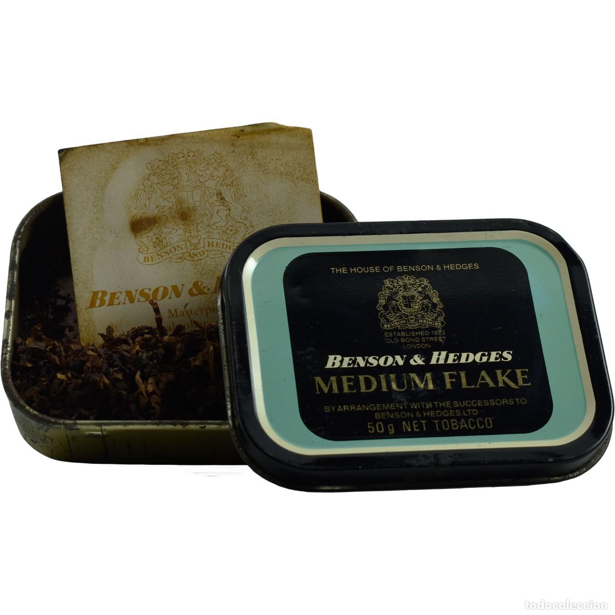 Coleccionismo: ANTIGUA CAJA TABACCO DE BENSON&HEDGES. MEDIUM FLAKE - Foto 1