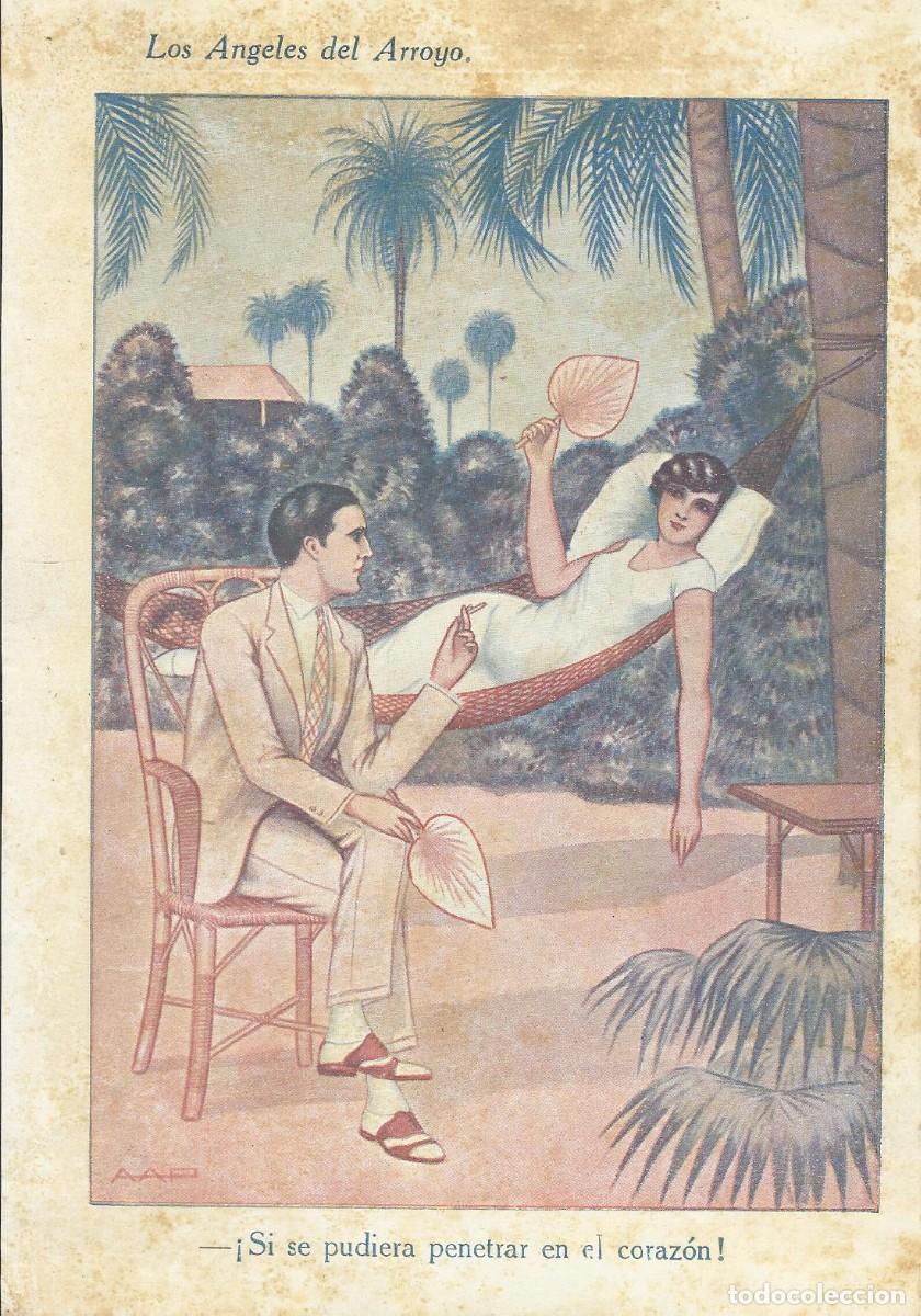 Collectionnisme: L&aacute;mina litogr&aacute;fica Si te pudiera penetrar en el coraz&oacute;n. Los Angeles del Arroyo. Vicente Gin&eacute;.