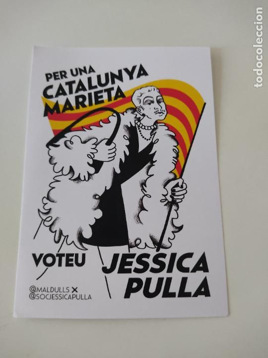 Sammeln: PEGATINA POLITICA PER UNA CATALUNYA MARIETA VOTEU JESSICA PULLA