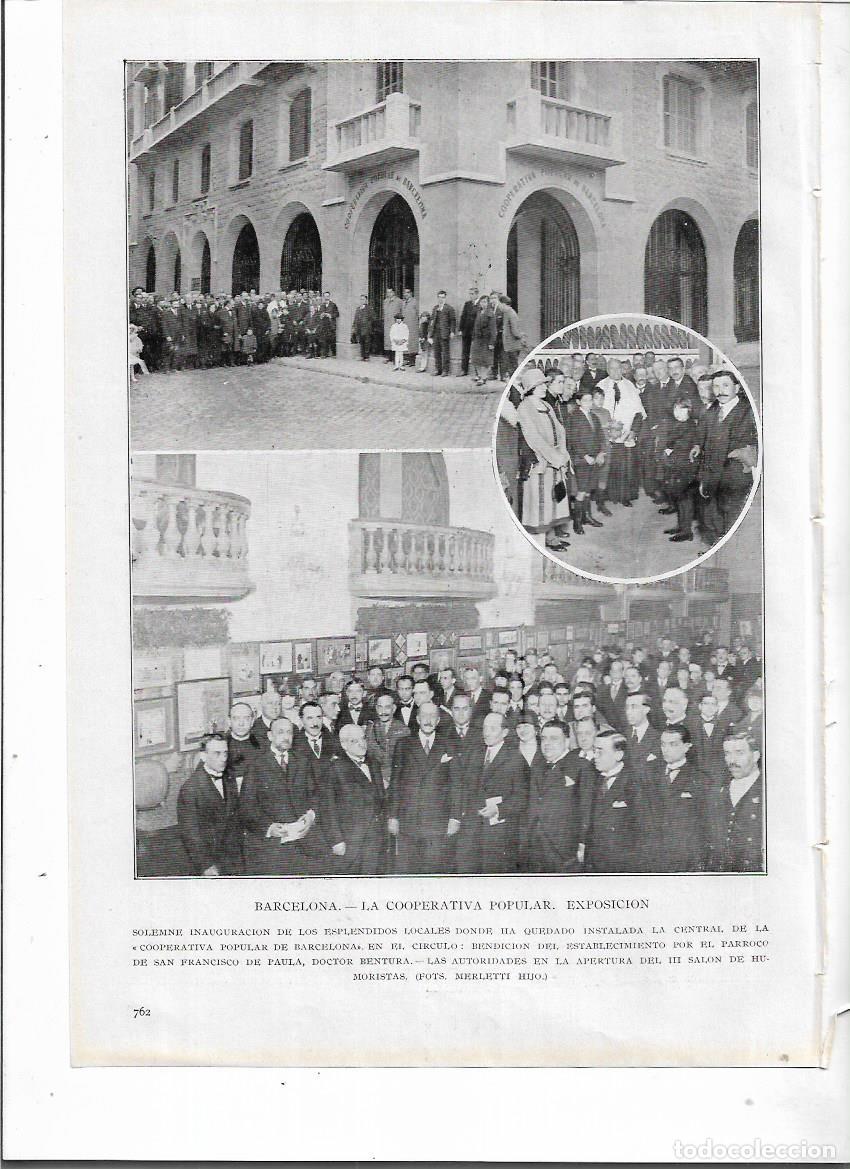 Collezionismo: A&Ntilde;O 1924 RECORTE PRENSA INAUGURACION COOPERATIVA POPULAR DE BARCELONA AUTORIDADES