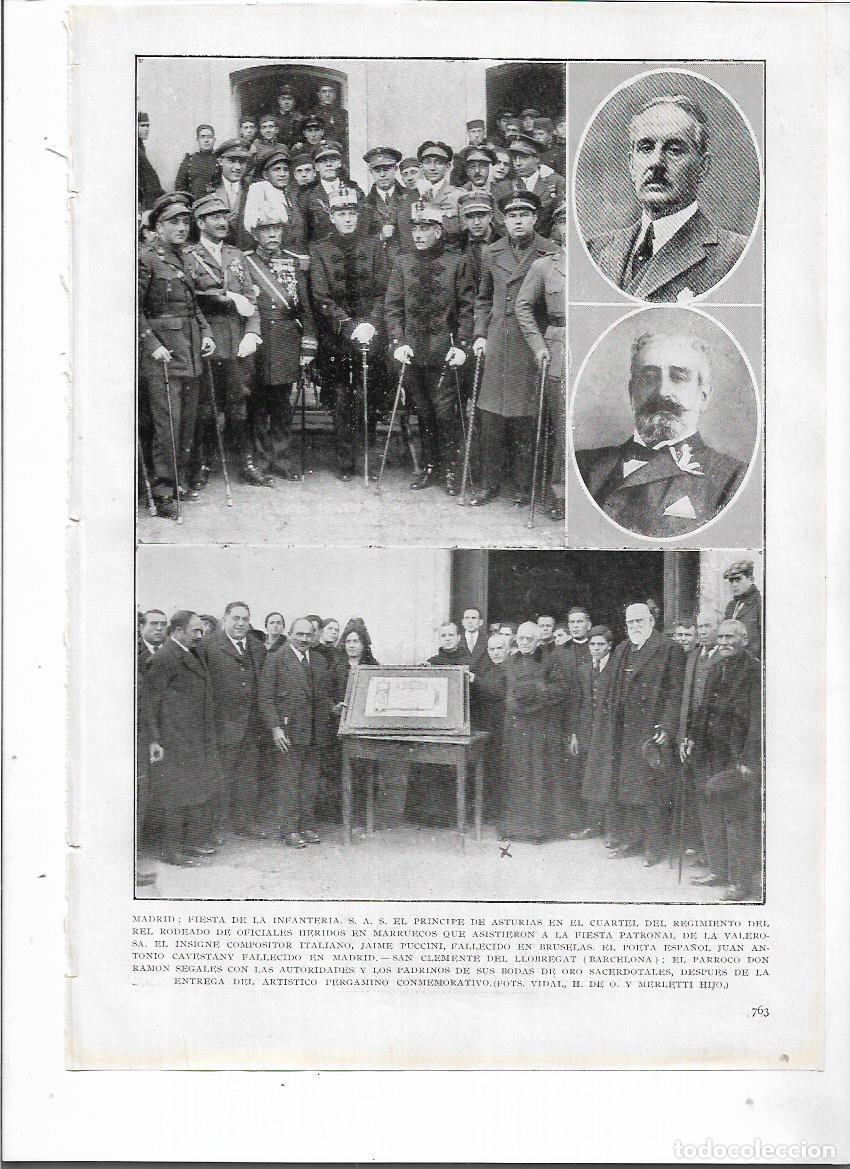 Collezionismo: A&Ntilde;O 1924 RECORTE PRENSA SANT CLIMENT DE LLOBREGAT PARROCO RAMON SEGALES AUTORIDADES PERGAMINO