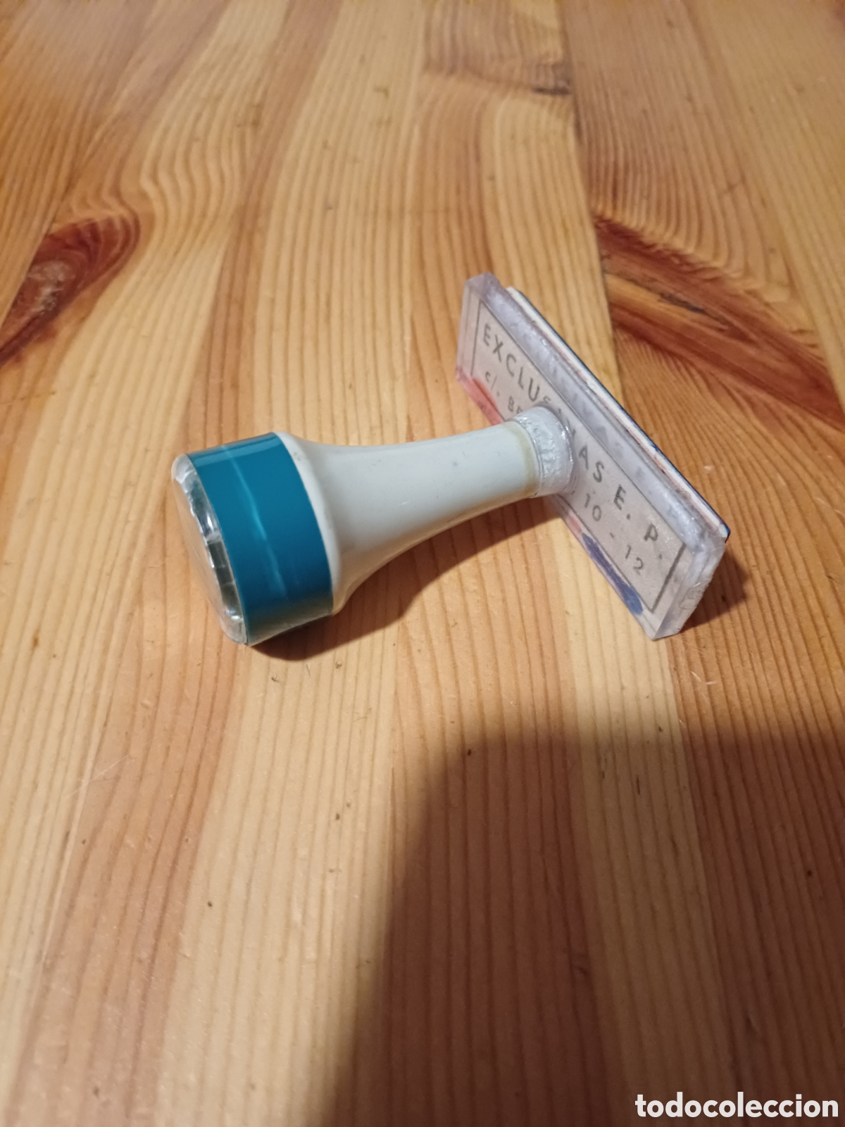 Coleccionismo: Curioso tampon sello EXCLUSIVAS E.P. c/ Betania 10-12