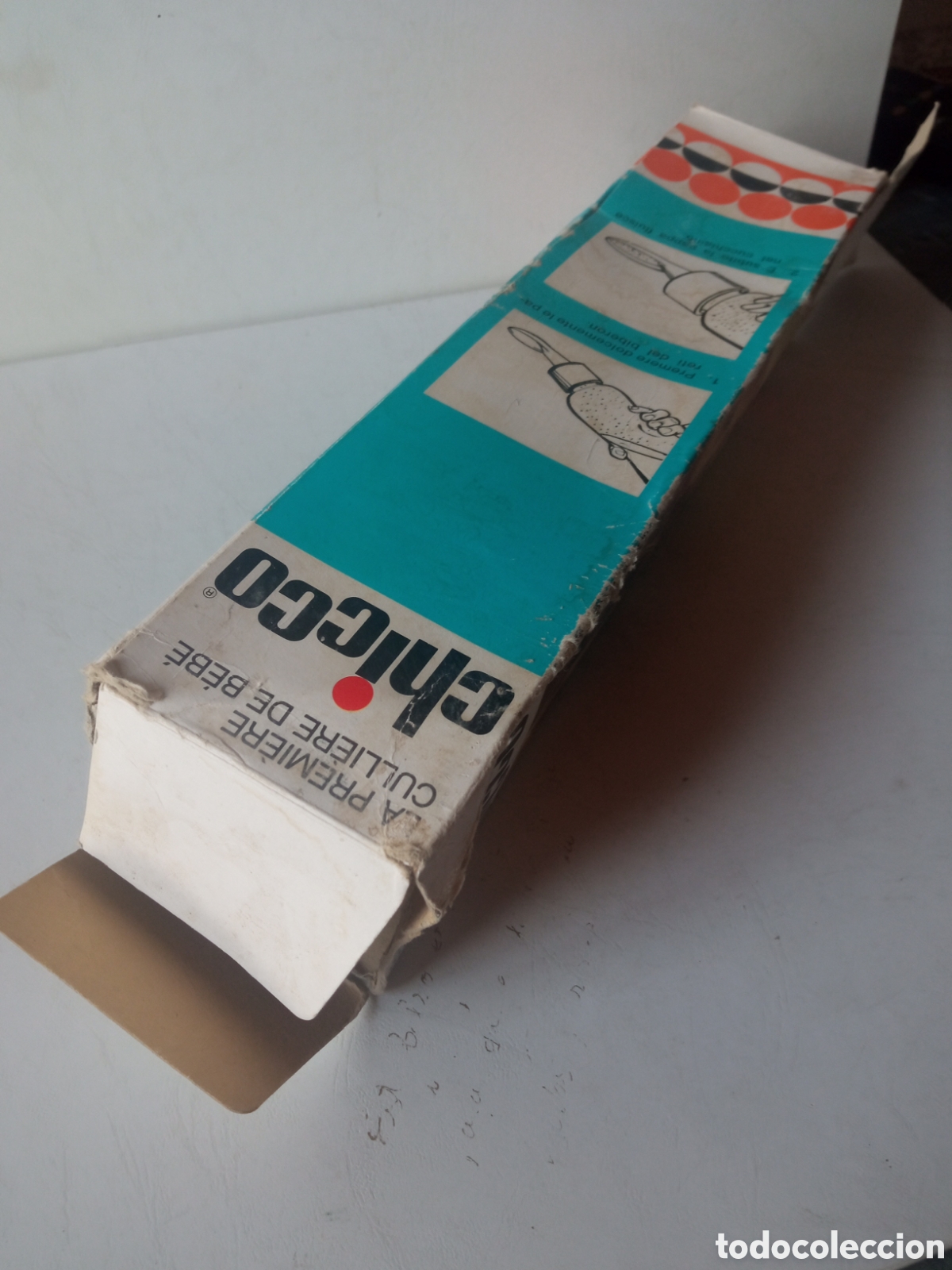 Coleccionismo: Biber&oacute;n primera cuchara chicco - Foto 6