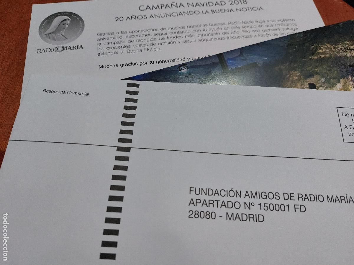 Sammelleidenschaft Papier: RADIO MAR&Iacute;A. TRES DOCUMENTOS DE CAMPA&Ntilde;A DE NAVIDAD 2018. BUEN ESTADO. DIFICIL. C-3