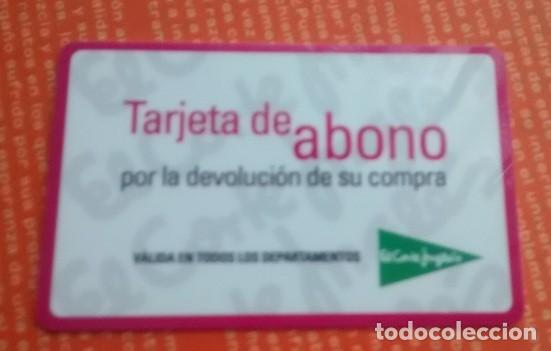 Coleccionismo: tarjeta abono Corte Ingl&eacute;s - Foto 1