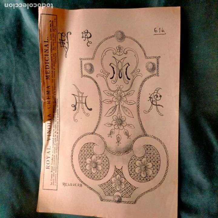 Collectionnisme: MANUALIDADES LABORES PATRON LAMINA ANTIGUA DE BORDADOS A&Ntilde;OS 1900 1925 REVISTA LA GIRALALDA SEVILLA