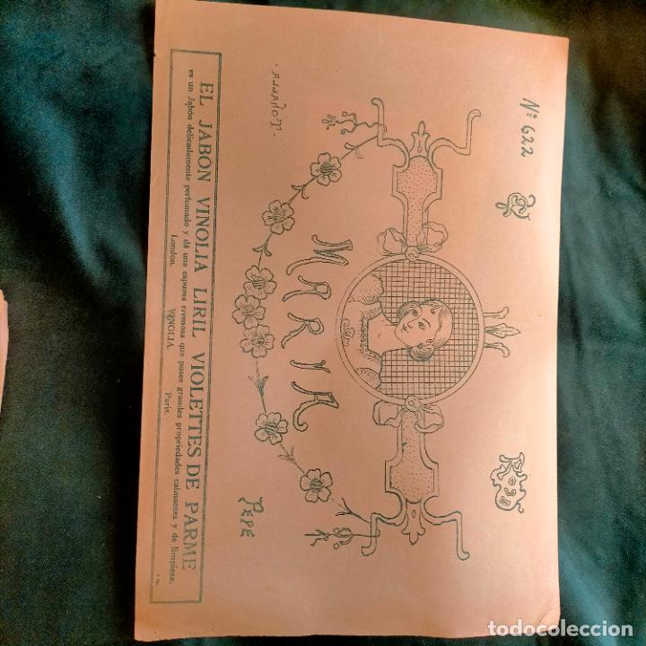 Colecionismo: MANUALIDADES LABORES PATRON LAMINA ANTIGUA DE BORDADOS A&Ntilde;OS 1900 1925 REVISTA LA GIRALALDA SEVILLA