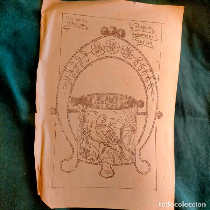 Colecionismo: MANUALIDADES LABORES PATRON LAMINA ANTIGUA DE BORDADOS A&Ntilde;OS 1900 1925 REVISTA LA GIRALALDA SEVILLA
