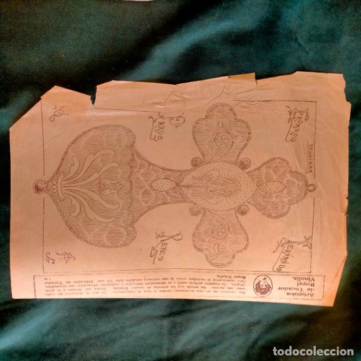 Colecionismo: MANUALIDADES LABORES PATRON LAMINA ANTIGUA DE BORDADOS A&Ntilde;OS 1900 1925 REVISTA LA GIRALALDA SEVILLA