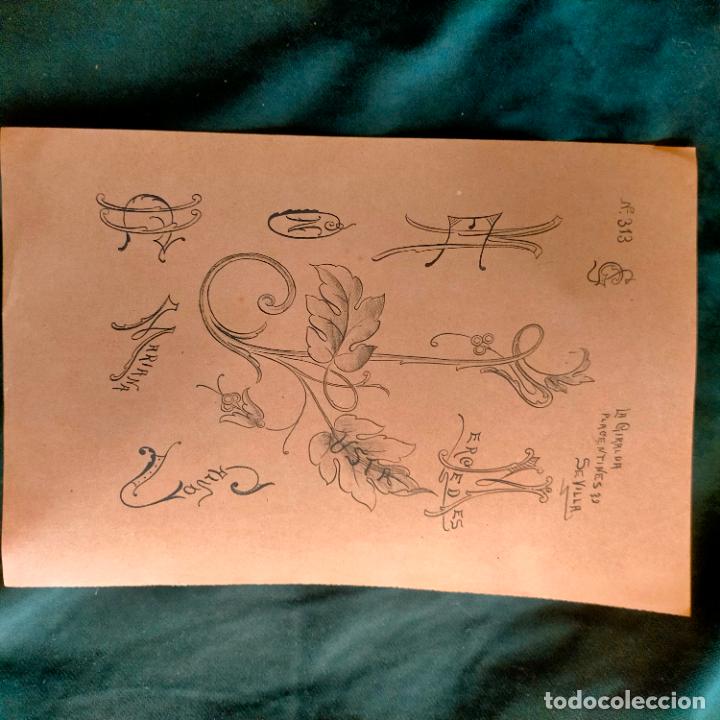 Colecionismo: MANUALIDADES LABORES PATRON LAMINA ANTIGUA DE BORDADOS A&Ntilde;OS 1900 1925 REVISTA LA GIRALDA SEVILLA