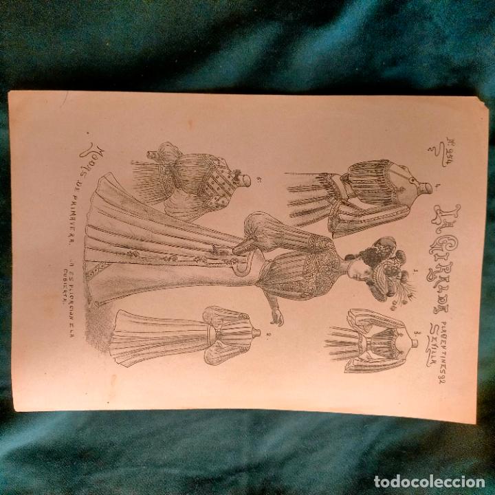 Colecionismo: MANUALIDADES LABORES PATRON LAMINA ANTIGUA DE BORDADOS A&Ntilde;OS 1900 1925 REVISTA LA GIRALDA SEVILLA