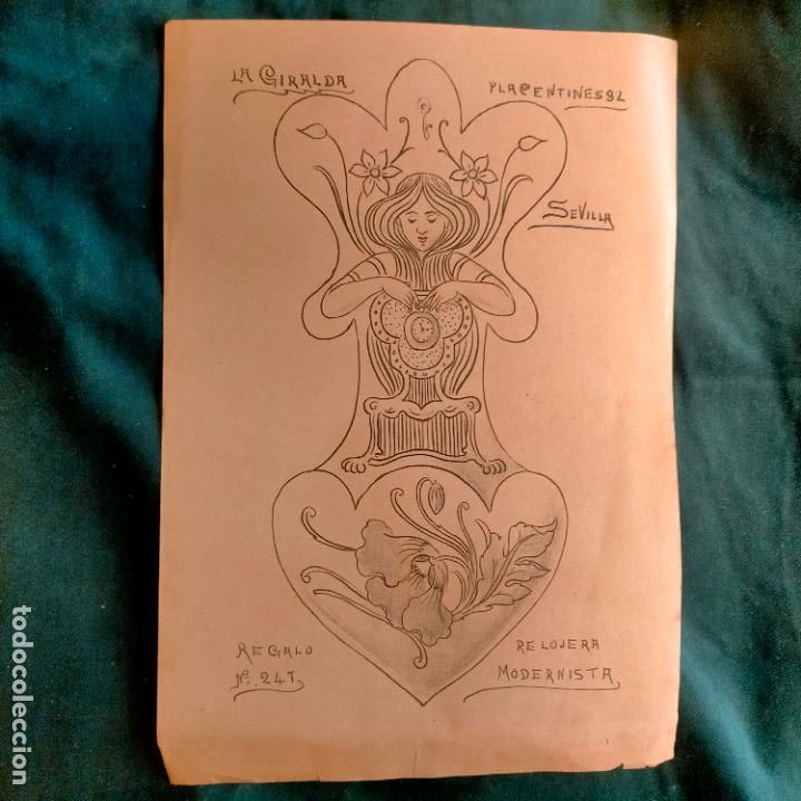 Collecting paper: MANUALIDADES LABORES PATRON LAMINA ANTIGUA DE BORDADOS A&Ntilde;OS 1900 1925 REVISTA LA GIRALDA SEVILLA