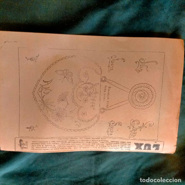 Collecting paper: MANUALIDADES LABORES PATRON LAMINA ANTIGUA DE BORDADOS A&Ntilde;OS 1900 1925 REVISTA LA GIRALDA SEVILLA