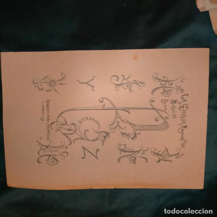 Collectionnisme: MANUALIDADES LABORES PATRON LAMINA ANTIGUA DE BORDADOS A&Ntilde;OS 1900 1925 REVISTA LA GIRALDA SEVILLA