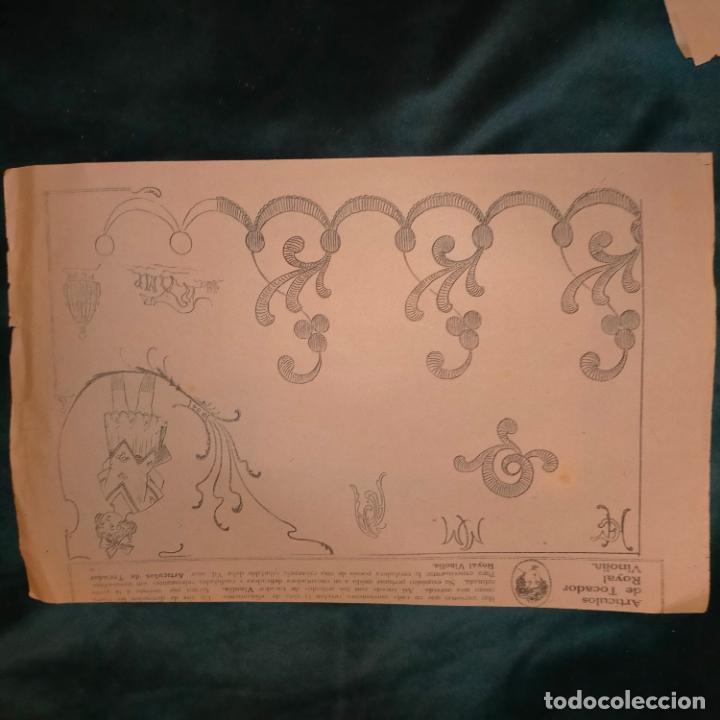 Collectionnisme: MANUALIDADES LABORES PATRON LAMINA ANTIGUA DE BORDADOS A&Ntilde;OS 1900 1925 REVISTA LA GIRALDA SEVILLA