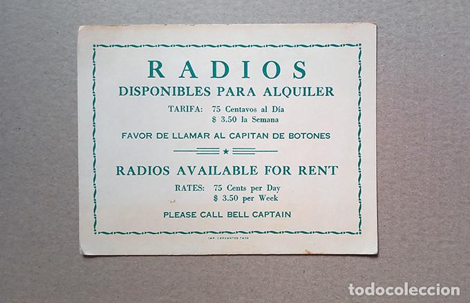 Coleccionismo: Radios disponibles para alquiler. Llamar al capit&aacute;n de botones