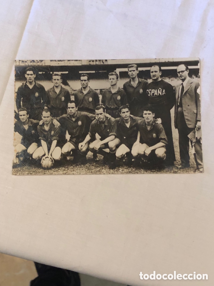 Sammeln: Antigua Fotograf&iacute;a Equipo de F&uacute;tbol - LA SELECCI&Oacute;N ESPA&Ntilde;OLA EN RIO -