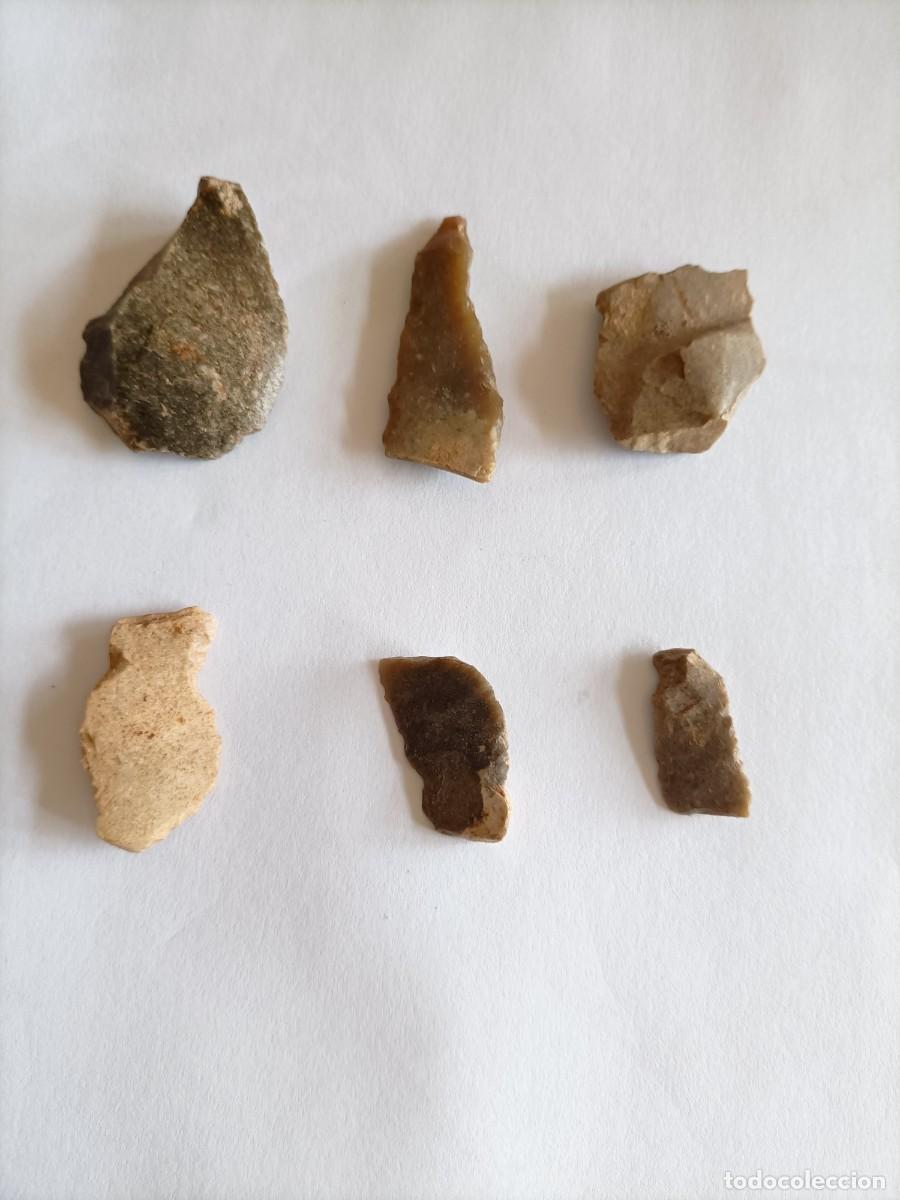 Coleccionismo: musteriense Pedernal 6 Herramientas (Lote 36/8) - Foto 2