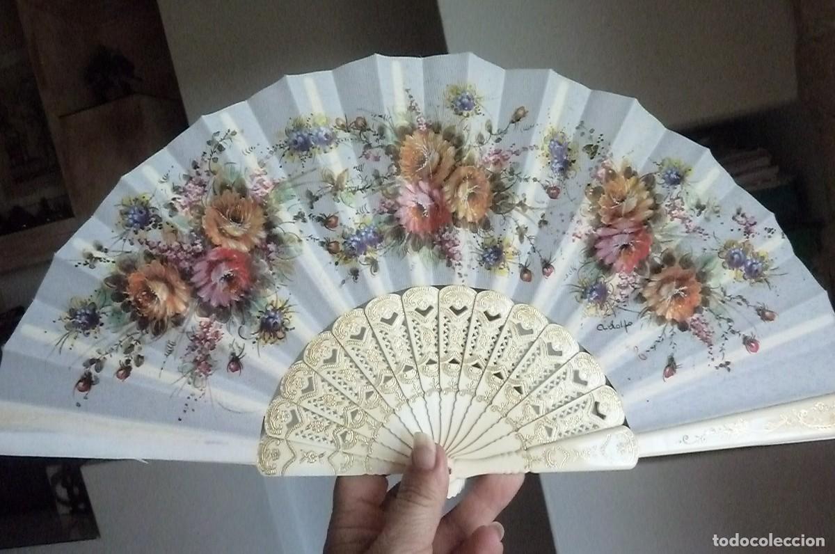 Coleccionismo: Abanico Flores. Souvenir