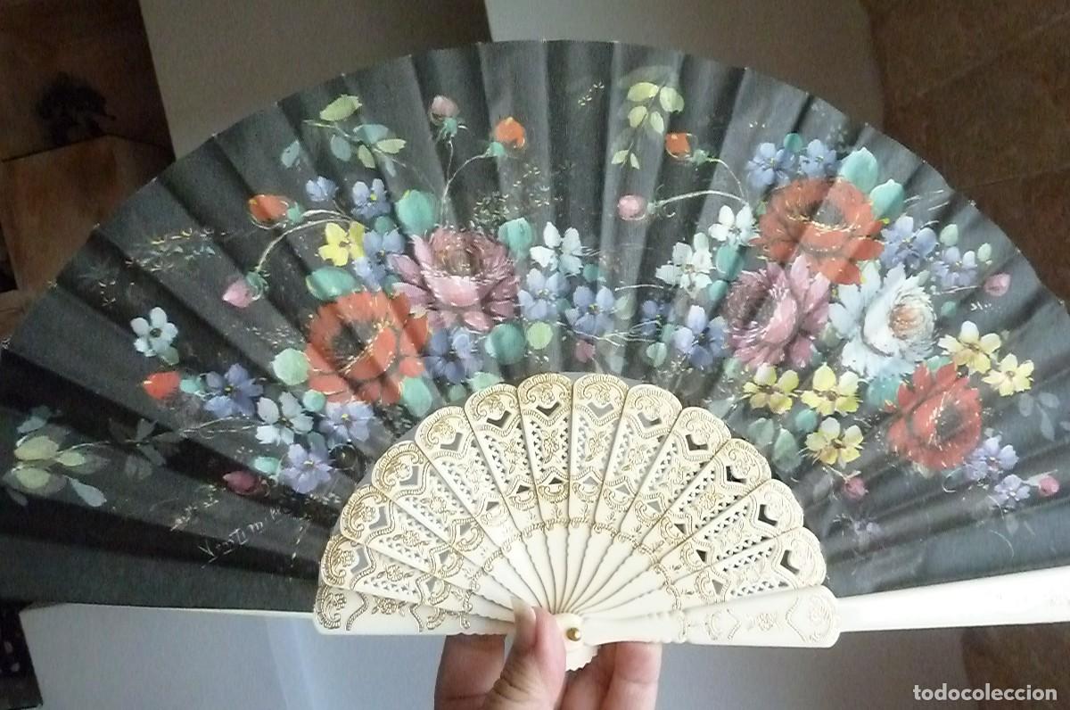 Coleccionismo: Abanico Flores. Souvenir