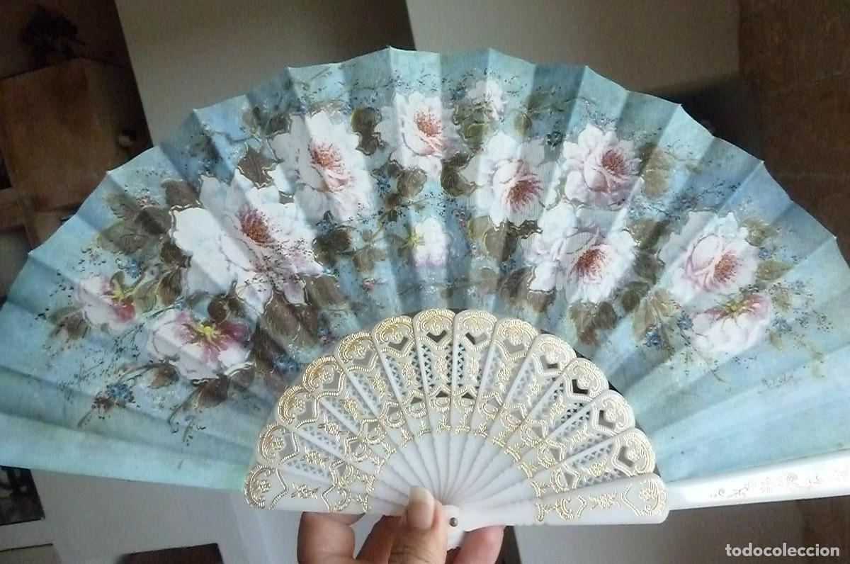 Coleccionismo: Abanico Flores. Souvenir