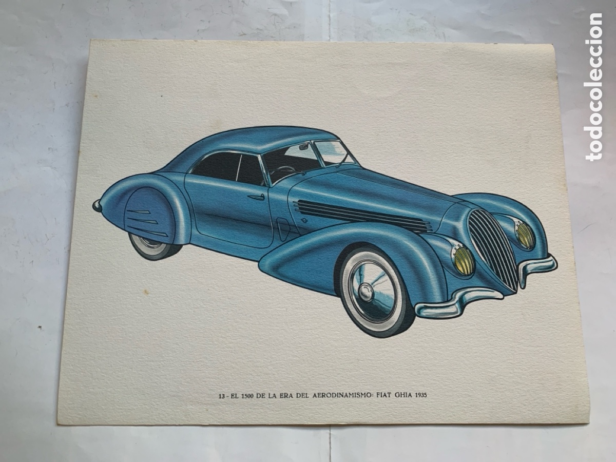 Coleccionismo: HISTORIA DEL AUTOM&Oacute;VIL. LOS 1500 EUROPEOS. FIAT GHIA 1935. ASCORBAMINA, PUBLICIDAD.