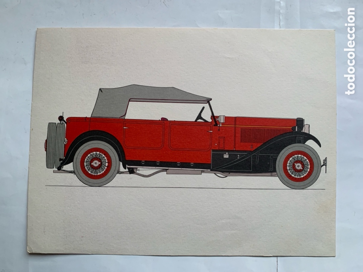 Coleccionismo: HISTORIA DEL AUTOM&Oacute;VIL. LANCIA DILAMBDA 1930. BICORTADELTIN, PUBLICIDAD.