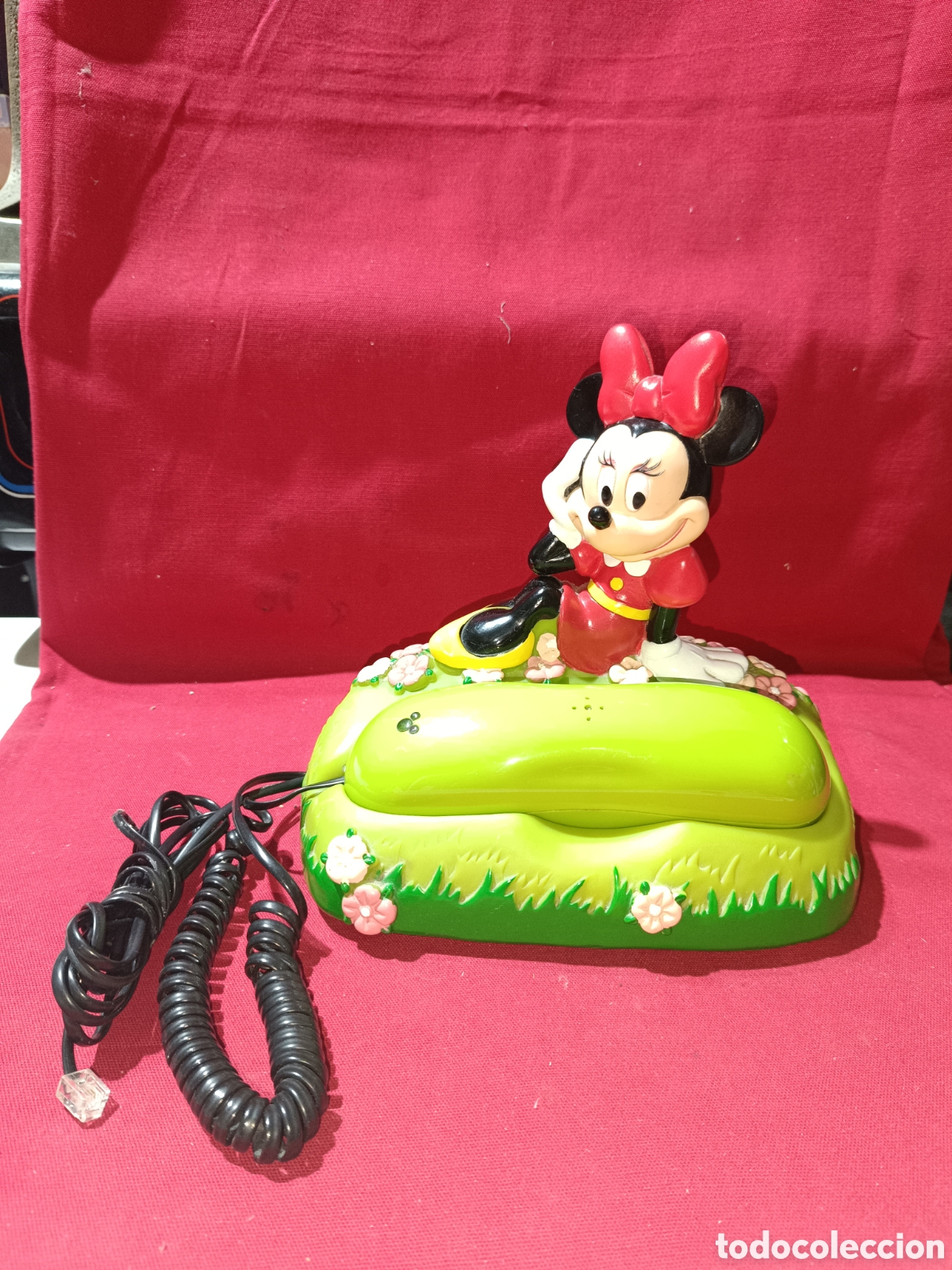 Colecionismo: Original tel&eacute;fono de sobremesa con la imagen de Minnie de Disney