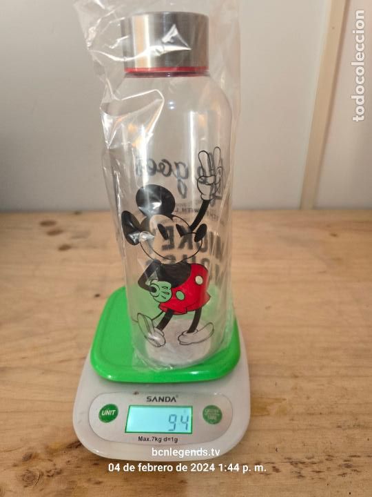 Collectionnisme: BOTELLA MICKEY MOUSE TRANSPARENTE TAPA METALICA NUEVA SIN USO