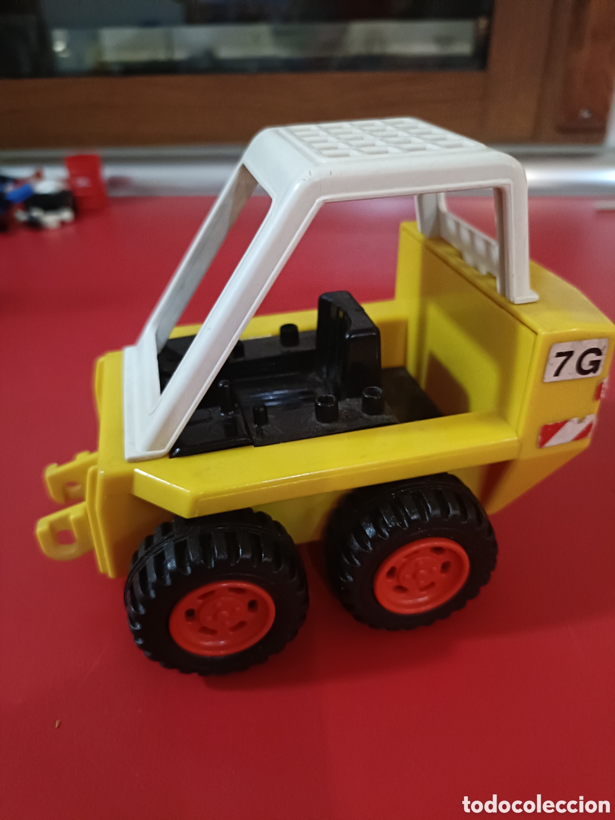 Coleccionismo: Carretilla elevadora playmobil incompleta