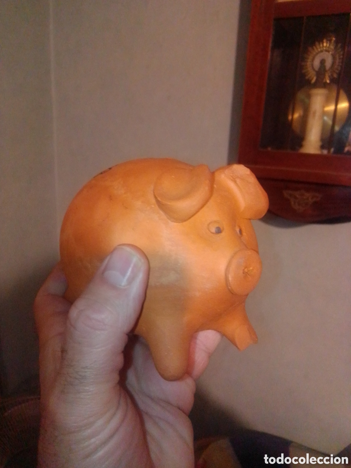 Coleccionismo: Hucha cerdito arcilla - Foto 2