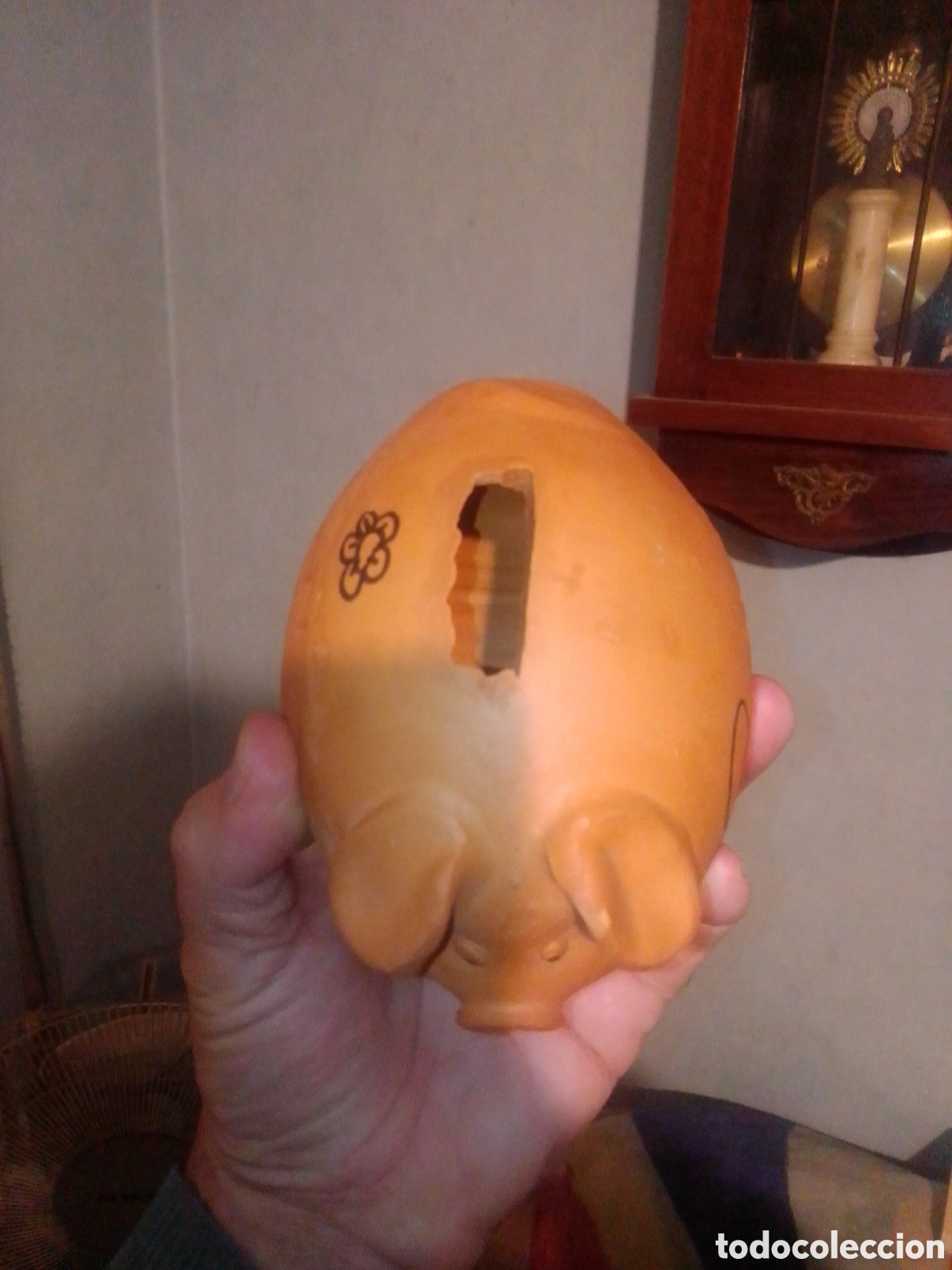 Coleccionismo: Hucha cerdito arcilla - Foto 3