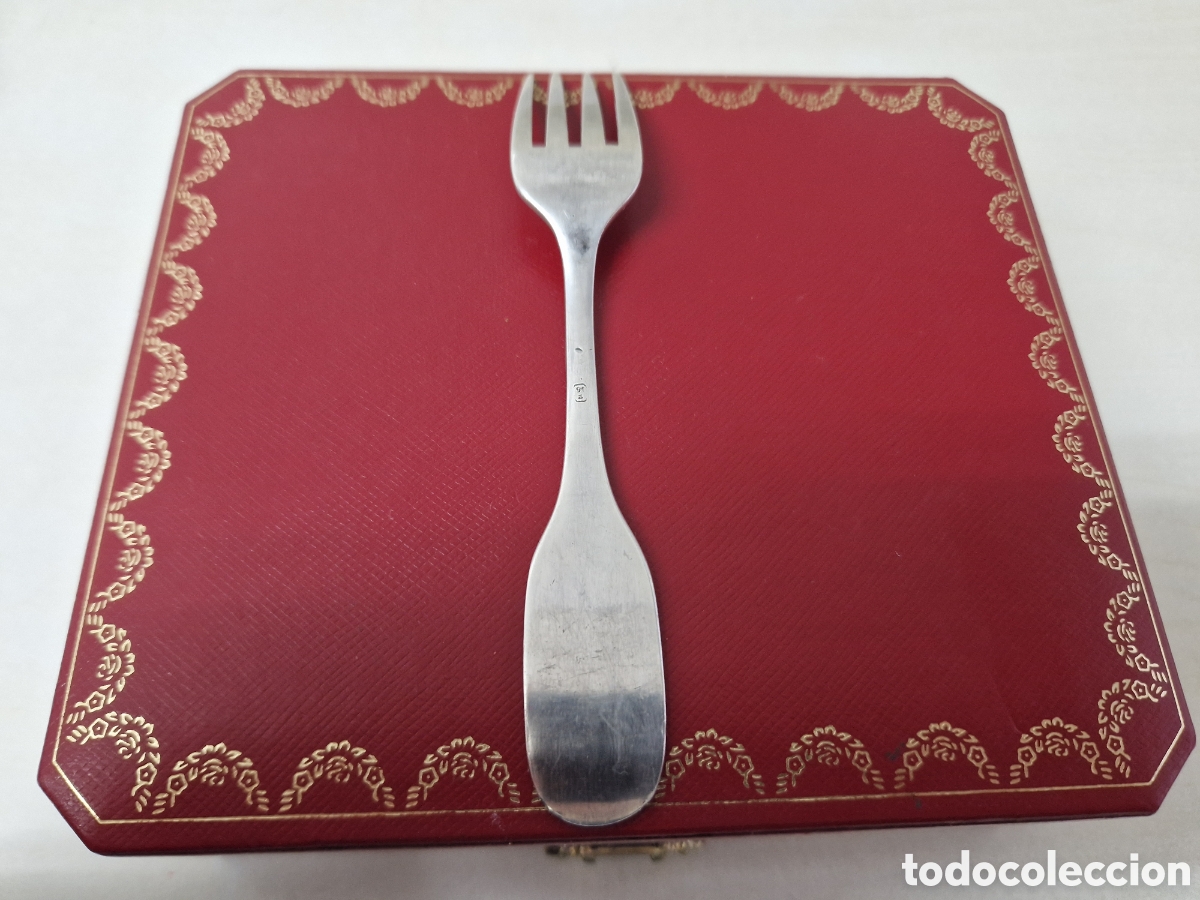 Coleccionismo: TENEDOR DE NI&Ntilde;O EN PLATA DE LEY - Foto 4
