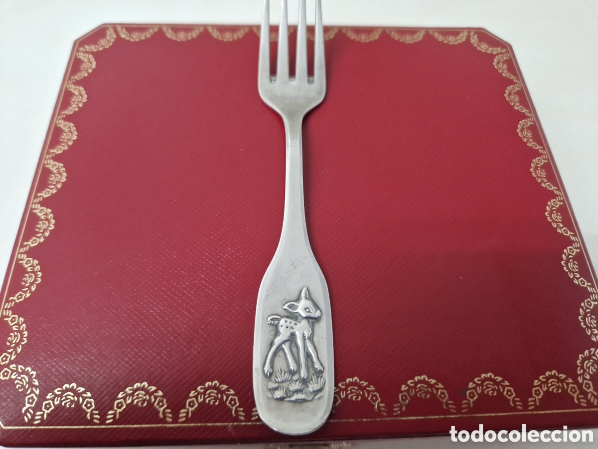 Coleccionismo: TENEDOR DE NI&Ntilde;O EN PLATA DE LEY - Foto 9