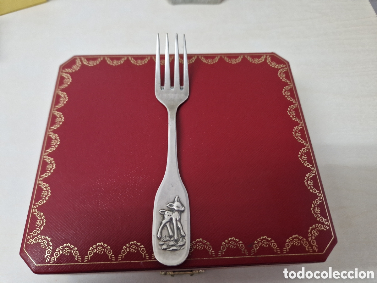 Coleccionismo: TENEDOR DE NI&Ntilde;O EN PLATA DE LEY - Foto 1