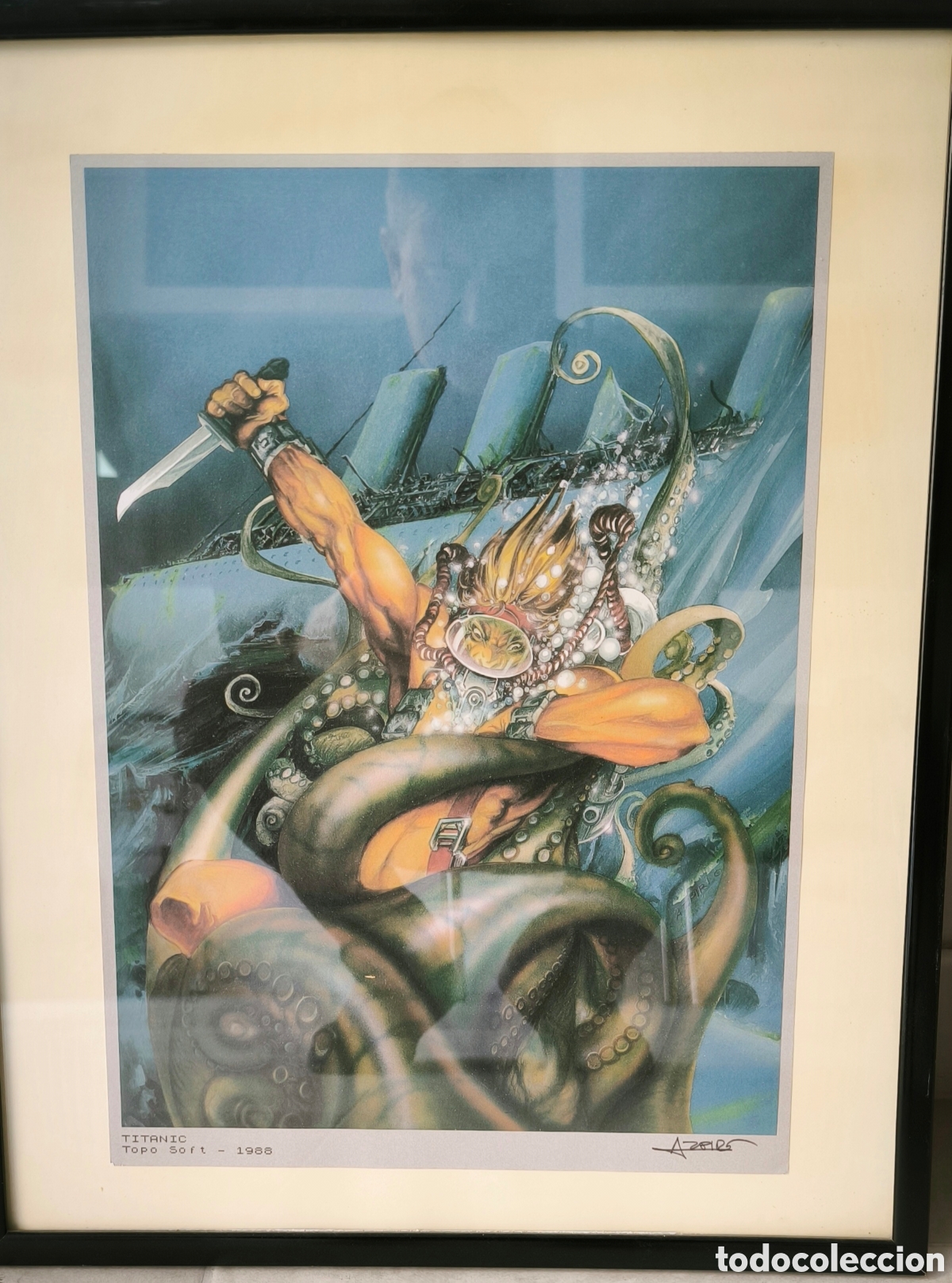 Coleccionismo: POSTER TITANIC TOPO SOFT 1988. FIRMADO POR AZPIRI