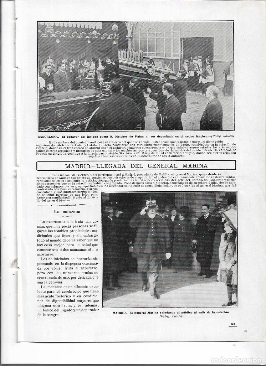 Colecionismo: A&Ntilde;O 1910 RECORTE PRENSA BARCELONA ENTIERRO DEL POETA MELCHOR DE PALAU COCHE FUNEBRE