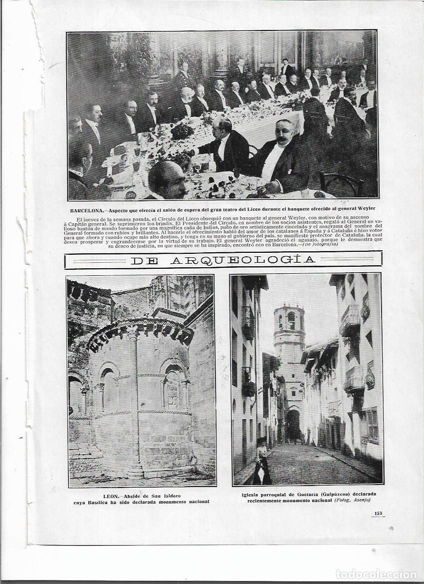 Coleccionismo: A&Ntilde;O 1910 RECORTE PRENSA GUETARIA GUIPUZCOA IGLESIA PARROQUIAL DECLARADA MONUMENTO NACIONAL