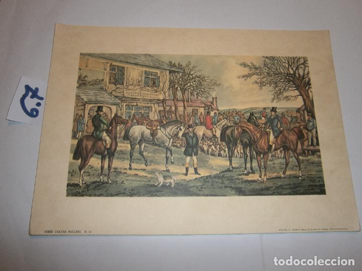 Coleccionismo: LAMINA IMAGENES VINTAGE - CACERIA DEL ZORRO