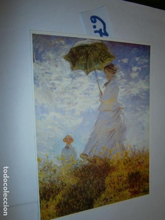 Coleccionismo: LAMINA IMAGENES VINTAGE - MADAME MONET Y SU HIJO - CLAUDE MONET