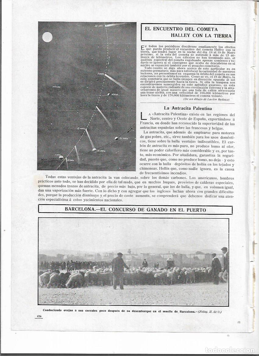 Coleccionismo: A&Ntilde;O 1910 RECORTE PRENSA ASTRONOMIA ENCUENTRO DEL COMETA HALLEY CON LA TIERRA