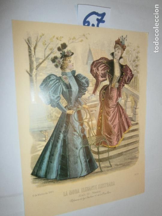 Collectionnisme: LAMINA IMAGENES VINTAGE - LA MODA ELEGANTE ILUSTRADA